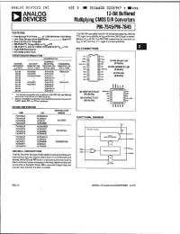 Datasheet AD7545AQ manufacturer Analog Devices